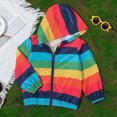 thumbnail image 2 of zuwimk Kids Boys Girls Windbreaker Jacket Toddler Baby Spring Cute Cartoon Coats Rain Jackets Hooded Zip Light Outerwear Coat(2-3 Years,Multicolour), 2 of 9