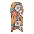 thumbnail image 3 of SCRAWLGOD Hippie Daisy Print Kimono Swimsuit Cover Up for Women Soft Lightweight Swimsuit Coverup Breathable Quick Dry Beach Cover Up, 3 of 6