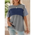 thumbnail image 3 of Camisetas extragrandes para mujer, verano 2025 y primavera, de Tops Dokotoo, 3 of 6