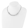 thumbnail image 4 of 925 Sterling Silver Beaded Necklace Chain Polished w/2.5in ext. 17 inch, 4 of 5