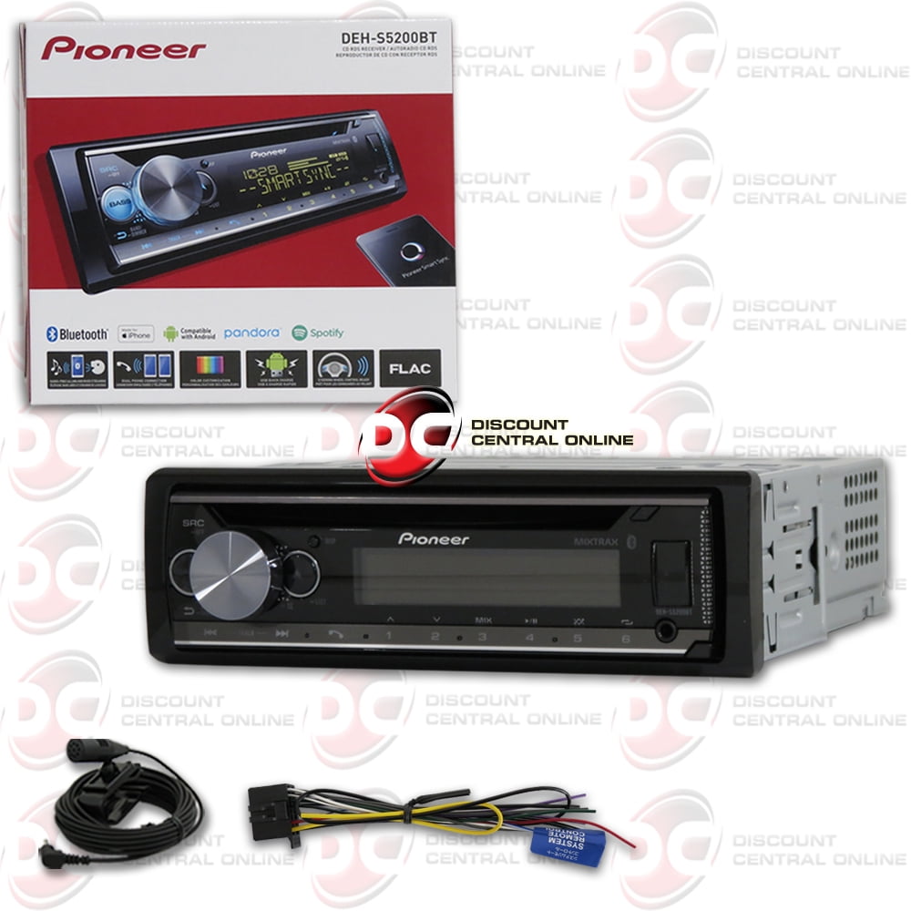 Pioneer DEHS5200BT Single Din Mp3 CD USB Car Stereo With Bluetooth And Mixtrax