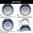 thumbnail image 6 of Master Lock School Locker 3 Digit Combination Lock, Color Variety, 6 of 11