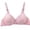 Pink, variant on THDHVS Bras for Womens,Womens Plus Sizes Bras,Women's Non Steel Ring Style Print Gathered Middle Button Breathable Underwear Daily Bra Black 36