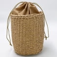 thumbnail image 3 of Wiywef Woven Women Handbag Female Straw Mesh Bag Summer Beach Bags Handmade Bucket Net Bag Rattan Knitte -handle Tote, 3 of 7