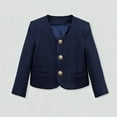 thumbnail image 4 of Chaquetas para niños, chaquetas de traje inglés para niños y niñas, chaquetas de estilo universitario, uniformes escolares, top de algodón para niñas., 4 of 6