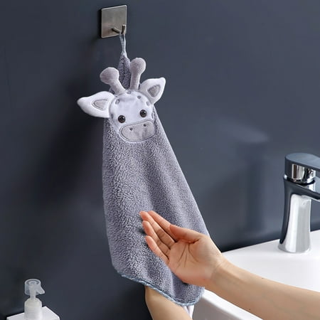 

Christmas Home Deer Absorbent Reusable Easy To Clean Dishwasher Cleaner Hanging Towel Dishcloth Kitchen Bathroom Absorbent Towel Towel Towel