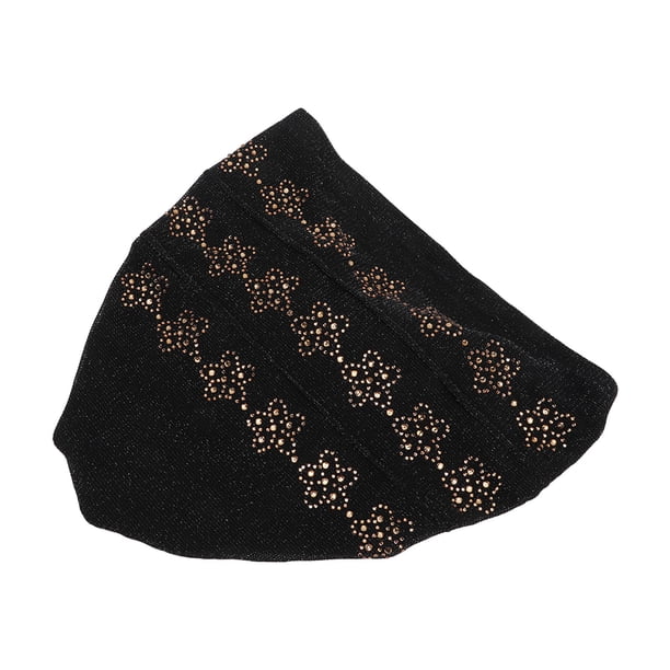 Turbantes Para El Cabello, Material De Encaje Fácil De Usar, 3 Colores, Práctico Turbante Práctico, Envolturas Para La Cabeza Para Mujeres Para El Uso De Adoración Para El Uso ANGGREK Negro