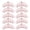 Pink, variant on 10 PCS Rhinestones Cloth Applique Crown Shaped Patches Clothes Accessories White Flower Design 3.5x1.8 inches / 8.8x4.5 cm