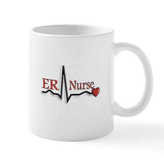 CafePress - Cardiac Nurse Mug - 11 oz Ceramic Mug - Novelty Coffee Tea Cup