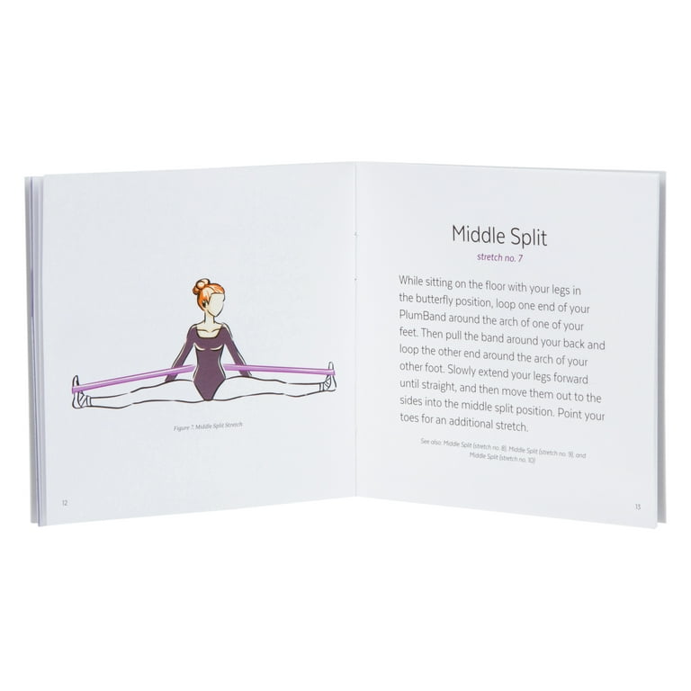 The PlumBand Stretch Band for Dance and Ballet Sizes for Kids Adults Improve Your Splits Strength and Flexibility with Stretching Printed Instruction Booklet and Travel Bag Walmart