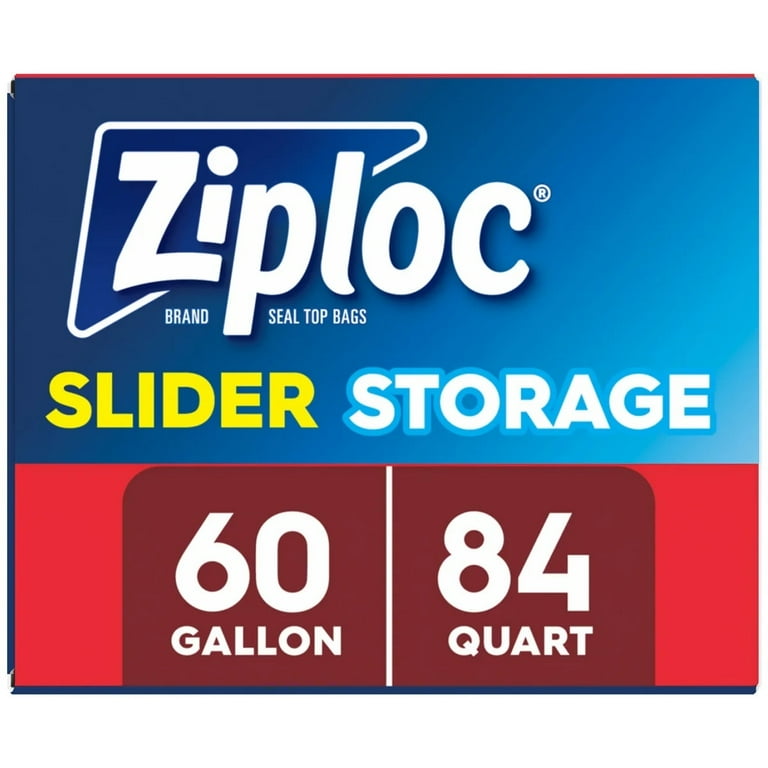 Ziploc, Slider Storage Bags, 144 Count, Variety Pack - Walmart.com