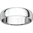 thumbnail image 3 of FB Jewels 925 Sterling Silver 5 mm Light Half Round Wedding Ring Band Size 7, 3 of 3