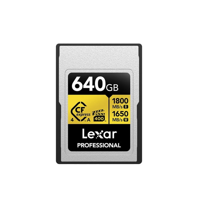Tarjeta de memoria Lexar Professional GOLD CFexpress 4.0 tipo A 640GB