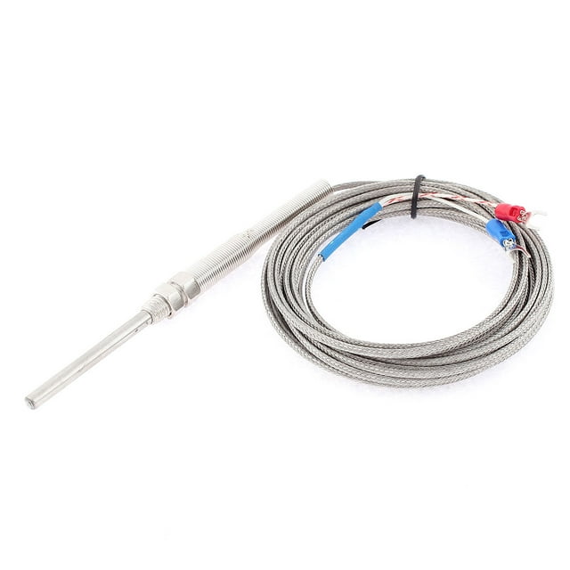 Control de temperatura de termopar tipo K 0-400C Sensor con sonda de 5 cm y cable de 5M (16.4 pies)