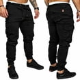 thumbnail image 3 of woshilaocai Men's Slim Fit Straight Leg Cargo Pants, 3 of 5