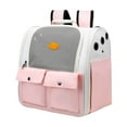 thumbnail image 1 of Sac de Voyage pour Animaux Sangle Réglable Pliable Respirant Multifonction Transporteur pour Randonnée Marche Rose, 1 of 7
