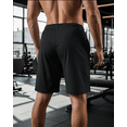 thumbnail image 3 of NY Threads Multipack Breathable Mesh Mens Athletic Shorts, Large, Black/Dark Grey/Red, 3 of 7