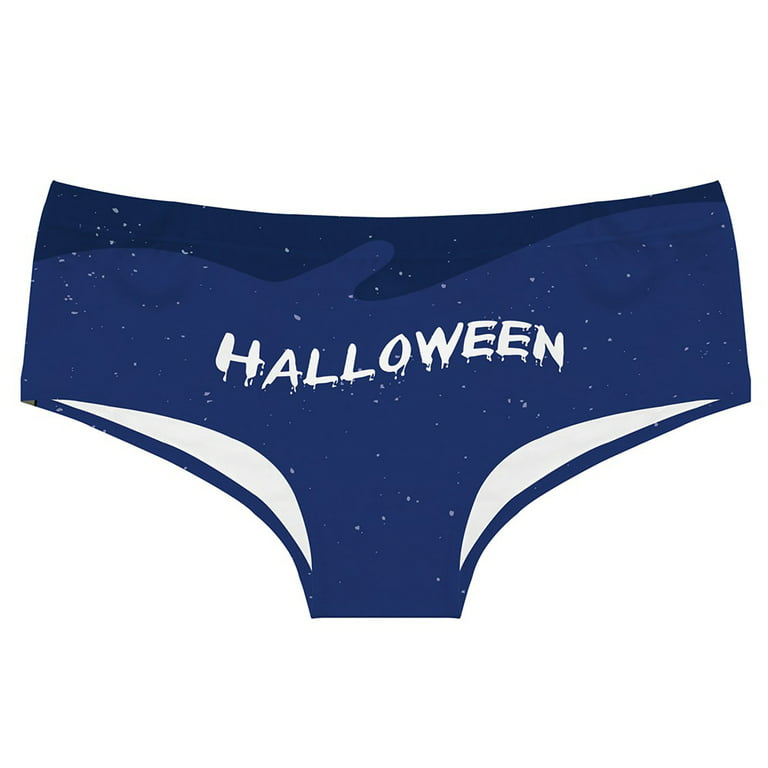 SSBSM Low-Rise Elastic Waist Stretchy Women Panties Halloween