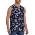 thumbnail image 2 of Bixox Men's Love Butterflies Printed Shirt Sleeveless Fitness Tank Top-Medium, 2 of 7