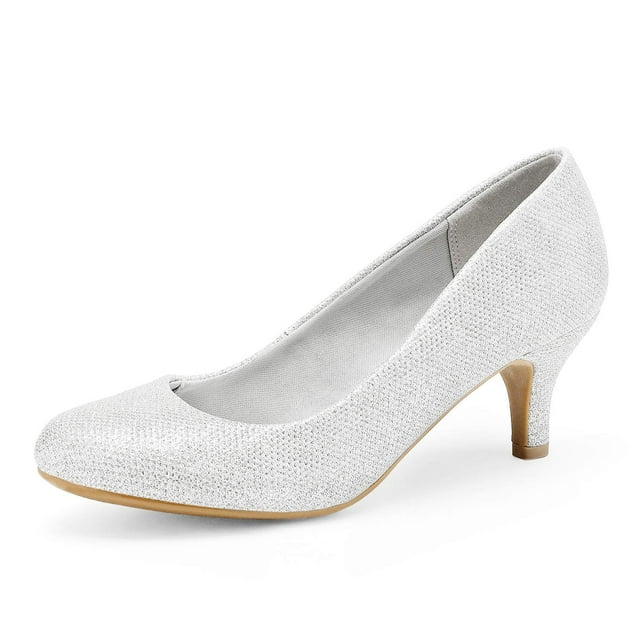 Zapatos de Tacón para Mujer DREAM PAIRS Plateados Talla 12