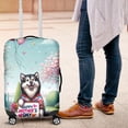 thumbnail image 4 of Happy Mother's Day Best Alaskan Malamute Mom Ever Travel Luggage Cover Alaska Mal Dog Lovers Gifts Suitcase Dust Protective Decor - 03002, 4 of 5