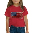 thumbnail image 4 of ZACPNCV Shirts for Kids Boys Girls Summer Crewneck USA Flag Graphic Short Sleeve Casual 4th of July Shirt Patriotic Tee Blouses Red 5-6 Years, 4 of 9