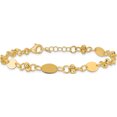 thumbnail image 3 of 14K Yellow Gold Polished And Diamond-Cut Beaded Fancy Plus 1In Ext. Bracelet(Length 8.25) - Jbsp, 3 of 5