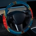 thumbnail image 2 of Turtle Seamless 14.5 Inch Printing PVC Leather Car Wheel Cover Steering Wheel Cover Auto Accessories, 2 of 6