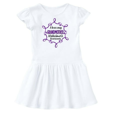 

Inktastic I Love My Grandmother Alzheimer s Awareness Gift Toddler Girl Dress