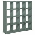 thumbnail image 4 of Furinno CUBICLE Book Shelf, 16-Cube Thick Frame Bookshelf, Reversible Bookcase with Open Back, 14.6 x 57.8 x 58, for Living Room, Bedroom, Home Office, Sage Green, 4 of 4