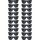 thumbnail image 1 of 20 pares de gafas de sol al por mayor para adultos, gafas baratas retro de los años 70 y 90 para suministros de fiesta (negro), 1 of 3
