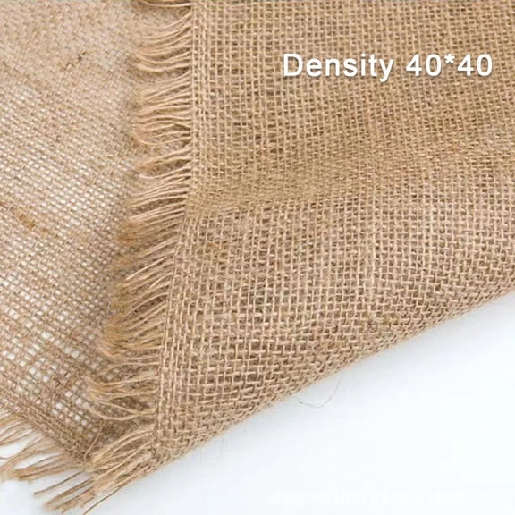 63" Wide Density 40*40 Natural Jute Burlap Fabric Woven Hessian Vintage Cloth Garden Sack Upholstery Craft DIY By The Half Meter