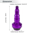 thumbnail image 4 of 10mm Motorcycle Slider Frame Aluminum Alloy Wheel Fairing Protection Crash Pad Protector Guard 56mm 138mm Bolt Purple 1 Set, 4 of 7