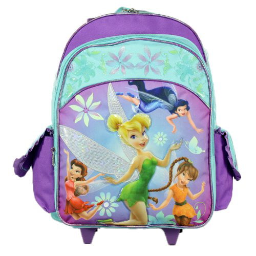 Backpack 16" Detachable Purse Disney Tinkerbell & Friends Fairies NWT