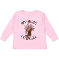 thumbnail image 3 of Inktastic Wyoming Cowgirl Western Rodeo Girls Long Sleeve Toddler T-Shirt, 3 of 5