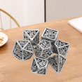 thumbnail image 4 of 7/Set Metal Polyhedral s Muilti-Side D20 D12 D10 D% D8 D6 D4, for Board Bronze Sliver, 4 of 8