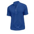 thumbnail image 4 of fatyb Mens Casual Tshirts Stand Collar V Neck Eyelet Embroidery Shirts Lightweight Summer Beach Tops, 4 of 5