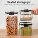 thumbnail image 5 of Toystoory Contenedor de almacenamiento de cereales de 460ML/700ML/1300ML/1800ML, caja hermética para alimentos frescos, tarro cuadrado 700ml, 5 of 6