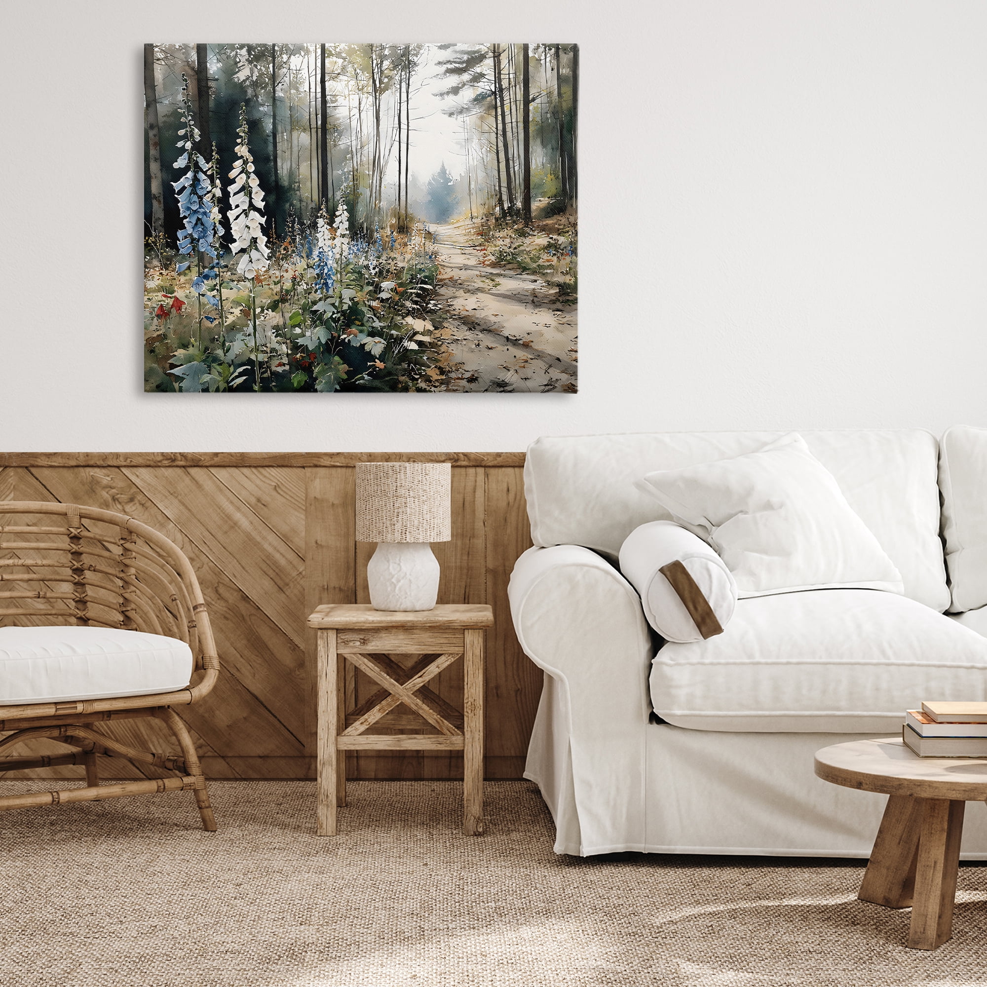 Stupell Industries Foxglove Path Sunlit Woods Canvas Wall Art, design by Franklyn Gregory