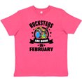 thumbnail image 3 of Inktastic Rockstars are Born in February Birthday Youth T-Shirt, 3 of 5