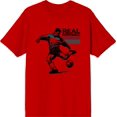 thumbnail image 3 of "Real Football" Sports Back to School Adult Red Crew Neck Short Sleeve Tee-XXL, 3 of 4