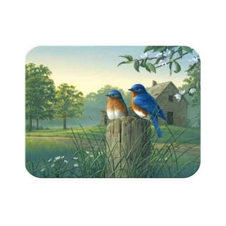 

McGowan Tuftop Country Morning Bluebirds Cutting Board- Medium
