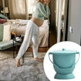 thumbnail image 2 of serony Handheld Spittoon with Lid Portable Urinal Bottle for Bedroom 21x23cm Blue, 2 of 9