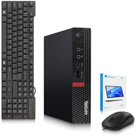 Lenovo ThinkStation P330 Mini Computer PC - Intel Core i7-8th - 16GB DDR4 RAM - 512GB SSD - Quadro P620 GPU - Keyboard & Mouse - Built-in Wi-Fi - Tiny Desktop - Windows 11 Pro