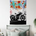 thumbnail image 3 of Manly Decor Wall Hanging Tapestry, motorcycle and abstract circle shapes ornament urban modern life clubs party, Bedroom Living Room Dorm Accessories, 40 X 60 Inches, by Ambesonne, 3 of 5