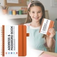 thumbnail image 2 of pdqouc Address and Password Book with Alphabetical Tabs Hardcover Spiral Bound Address Organizer for Contacts,Internet Website Logins,Telephone Book Notebook Journal for Home Office, 2 of 9