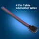 thumbnail image 3 of 20 Pijas Conector de cable de 4 Pines Cables de Tira de Luces LED RGB DE 10 cm de longitud, 3 of 7