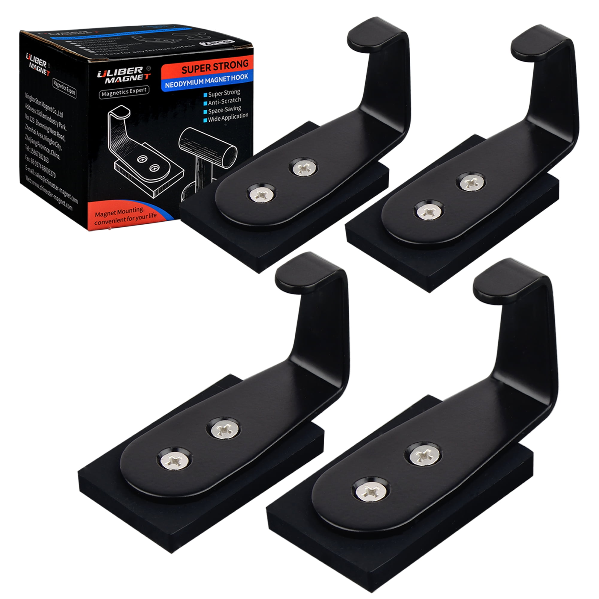 4 Pack Hooks,Strong Coat Hooks,Heavy