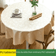 thumbnail image 3 of Mantel impermeable y resistente al aceite, antiescaldaduras, no lavable, para hoteles y restaurantes, mantel redondo para mesa de hogar, mantel grueso, 3 of 5