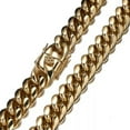 thumbnail image 6 of EOEMY 8mm-18mm Fashion Mens Chain Gold Miami Curb Cuban 316L Stainless Steel Necklace-14mm-40Inch Or 101Cm-Gold, 6 of 6